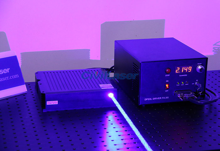 high power blue laser